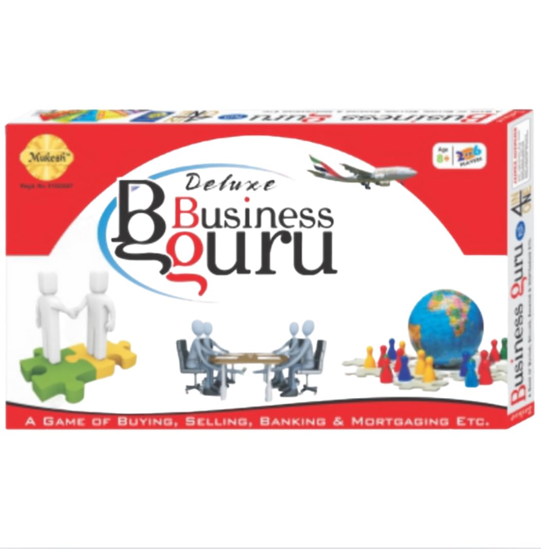 MUKESH 5 in 1 International Business Board Game for Kids & Family Educational Toy 2-6 Players
