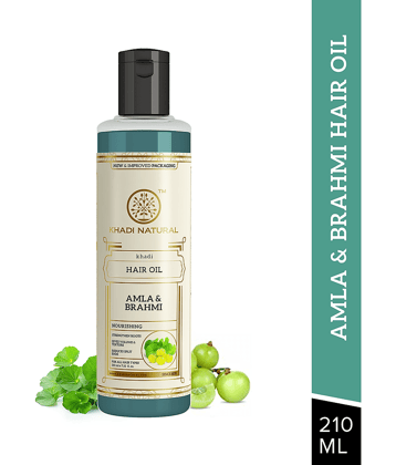 khadi natural Split-ends Treatment Brahmi Oil 210 ml ( Pack of 1 )