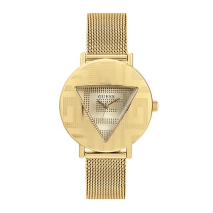 Guess Women 36 mm Gold Dial Analog Watch- GW0527L2-Gold