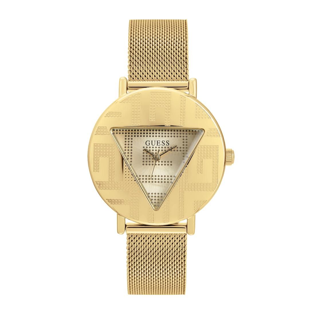 Guess Women 36 mm Gold Dial Analog Watch- GW0527L2-Gold