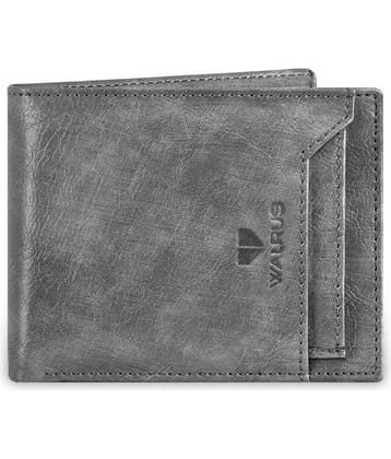 Walrus Light Grey Faux Leather Men's RFID Wallet ( Pack of 1 )