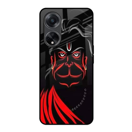 Lord Hanuman Glass Case For Oppo F23 5G