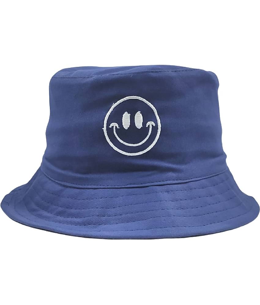 Unisex Cotton Fishermen Bucket Smiley Reversible Cap Hat