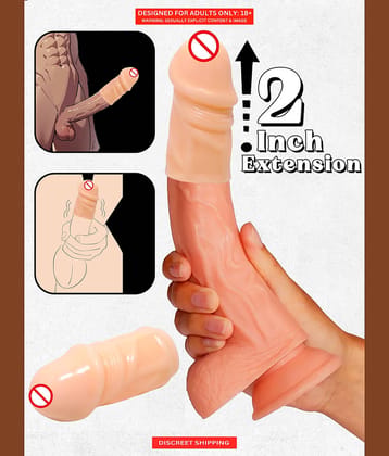 2 Inch Penis extension To Increase Size and Stamina + free lubricant By Naughty Nights