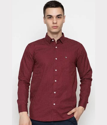 FREKMAN 100% Cotton Regular Fit Printed Full Sleeves Men's Casual Shirt - Camel ( Pack of 1 )