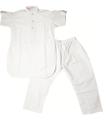 harshvardhanmart.com Baby Boys Cotton Kurta Sets ( Pack of 1 , White )