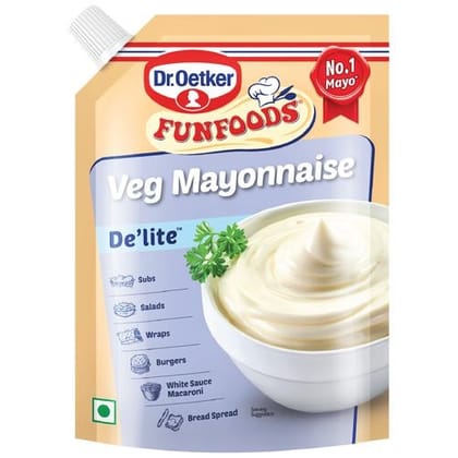 Dr.Oetker Funfoods Veg Mayonnaise - De'lite, 750 g Pouch