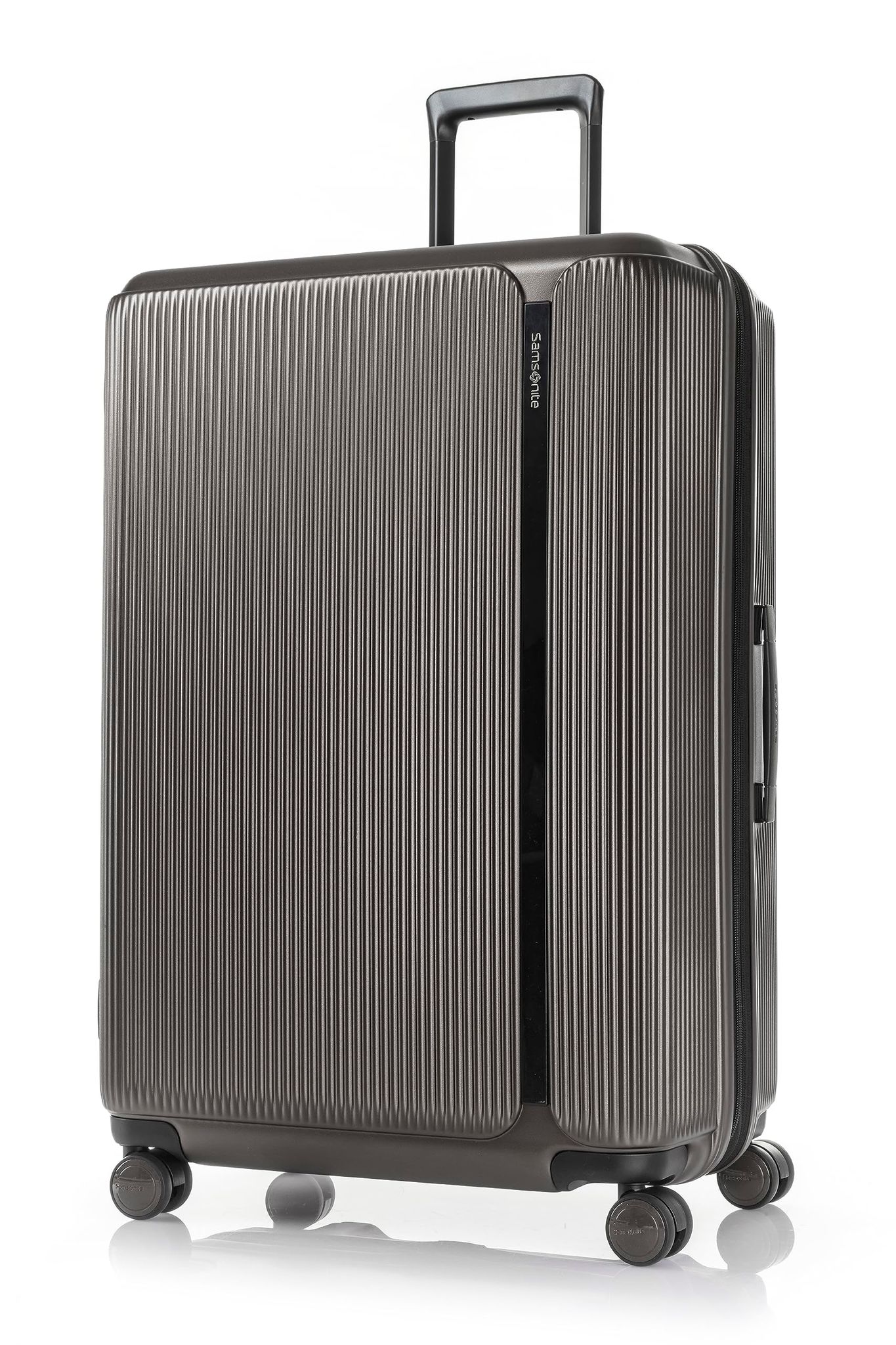 Samsonite Polycarbonate 8 Spinner Wheels Trolley Bag for Travel | MYTON 55 Cms Hardsided Small Cabin Luggage Bag | Suitcase for Travel | Matte Graphite Samsonite Polycarbonate 8 Spinner Wheels Trolley Bag for Travel | MYTON 55 Cms Hardsided Small Cabin L