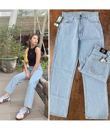 9x denims - Ice Blue Denim Regular Fit Women's Jeans ( Pack of 1 )