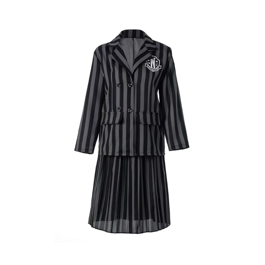 Wednesday Gray Blazer & Skirt Costume Size L