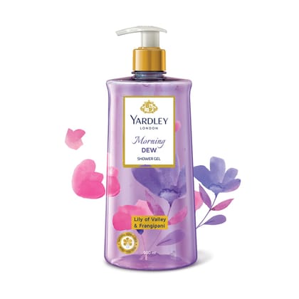 Yardley London| Shower Gel| Morning Dew| With Natural Oils Of Lily Of The Valley & Frangipani| No Parabens| No Silicones | 500ml Yardley London| Shower Gel| Morning Dew| With Natural Oils Of Lily Of The Valley & Frangipani| No Parabens| No Silicones | 50