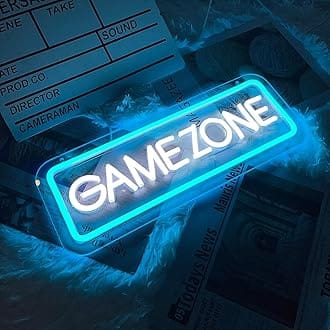 Eurotex Gamepad Signs, Gamepad Shaped LED Neon Sign for Gamer Room Decor, Neon for Boys Room Decor, Gaming art for Wall Decor, Gamer Gifts for Teens, Boys, Kids