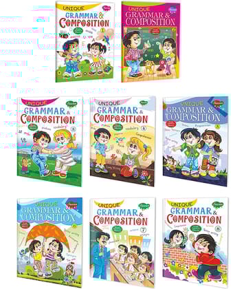Unique Grammar & Composition Complete Combo | Pack of 8 Educational Books
