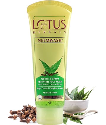 Lotus Herbals Neemwash Face Wash 150g (Pack of 1)