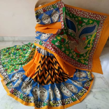 AWESOME LINEN COTTON PRINTED SAREE - 1940