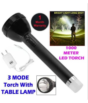 ST - Above 50W Rechargeable Flashlight Torch ( Pack of 1 )