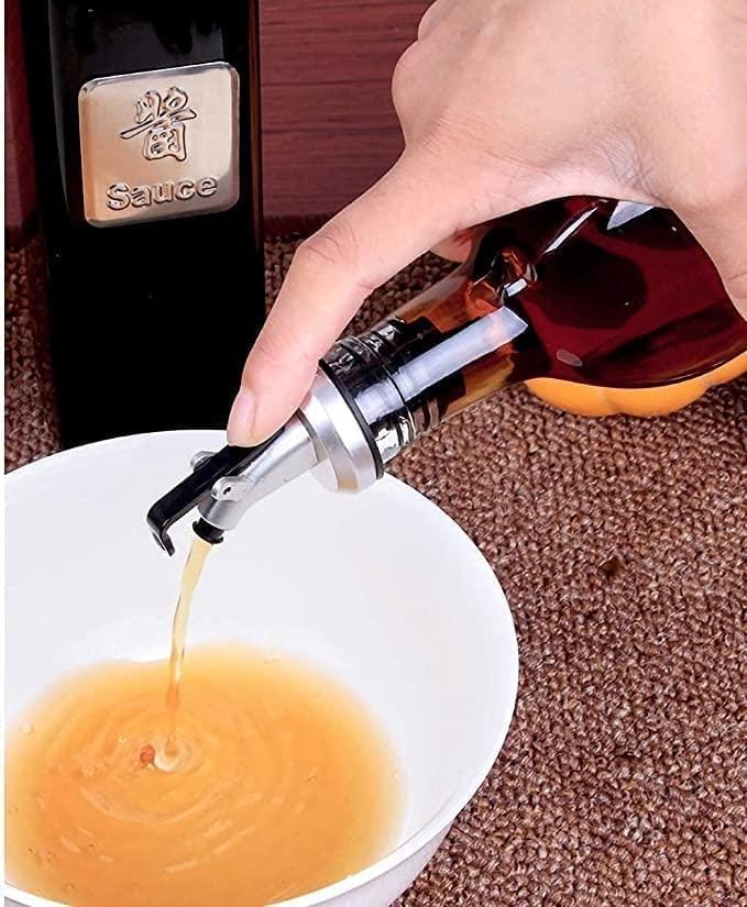 Oil and Vinegar Glass Bottle Dispenser