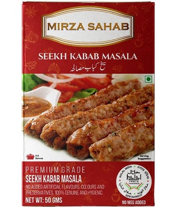 Mirza Sahab Seekh Kabab Masala Instant Mix 50 gm Pack of 4