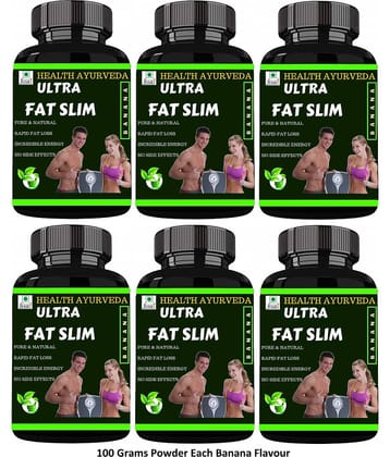 Health Ayurveda Ultra Fat Slim | Fat Cutter Powder 600 Gm Pack of 6