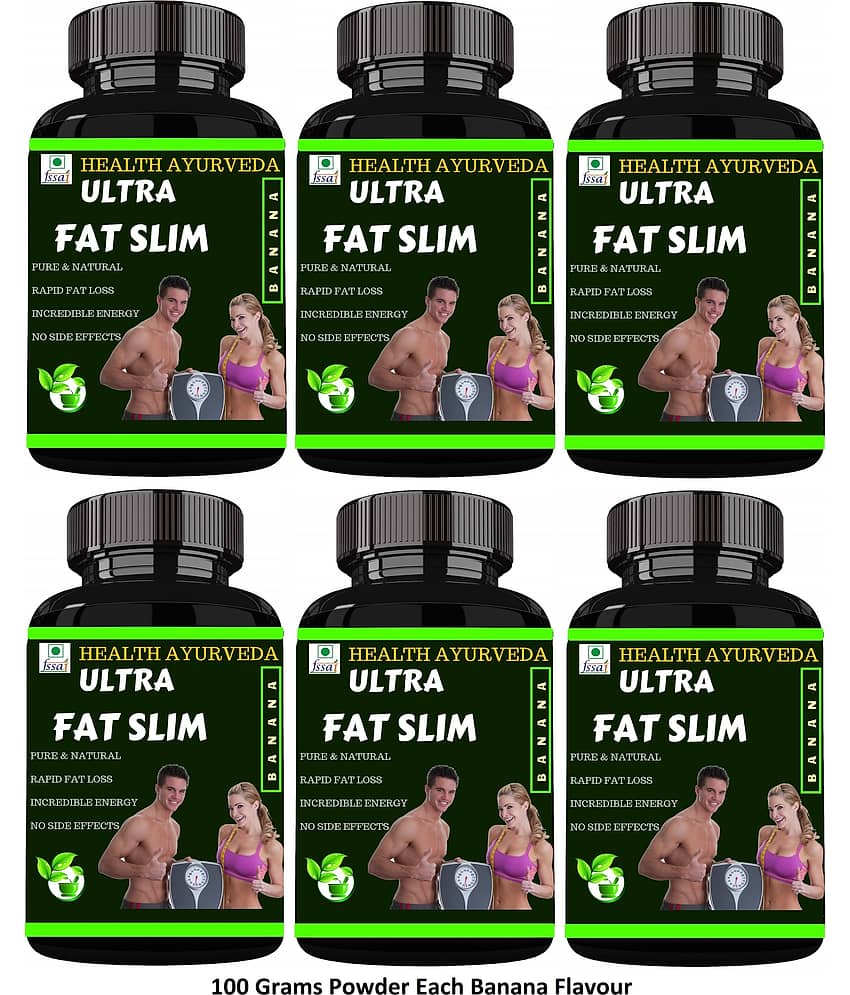 Health Ayurveda Ultra Fat Slim | Fat Cutter Powder 600 Gm Pack of 6