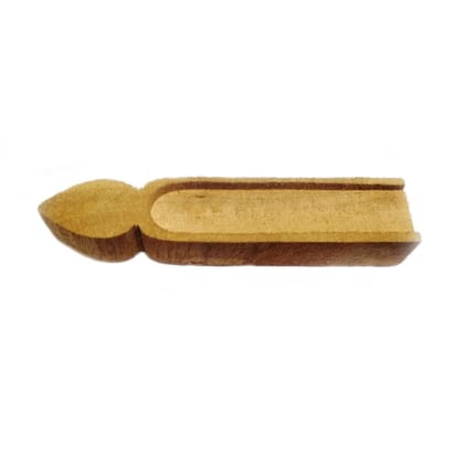 MAYAPURI Wooden Tilak Stamp Original, ISKCON Tilaka Mold, Pure Vaishnav Tilaka Stamp | U Shape Tilok Kanthi for forehead, Easy to use for Daily Tilak (Pack of 1)