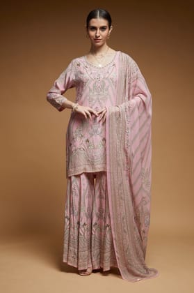 Baby Pink Sharara-XS