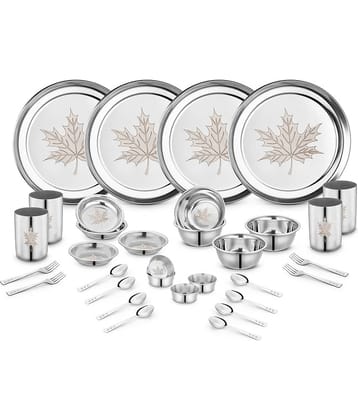 Classic Essentials - Maple-32 Silver Stainless Steel Dinner Set ( Pack of 32 )