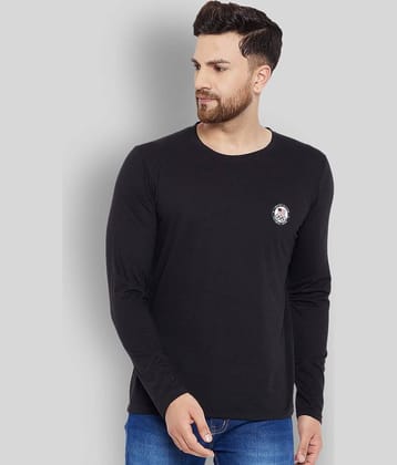 The Million Club Pack of 1 Polyester Regular Fit Men's T-Shirt ( Black )