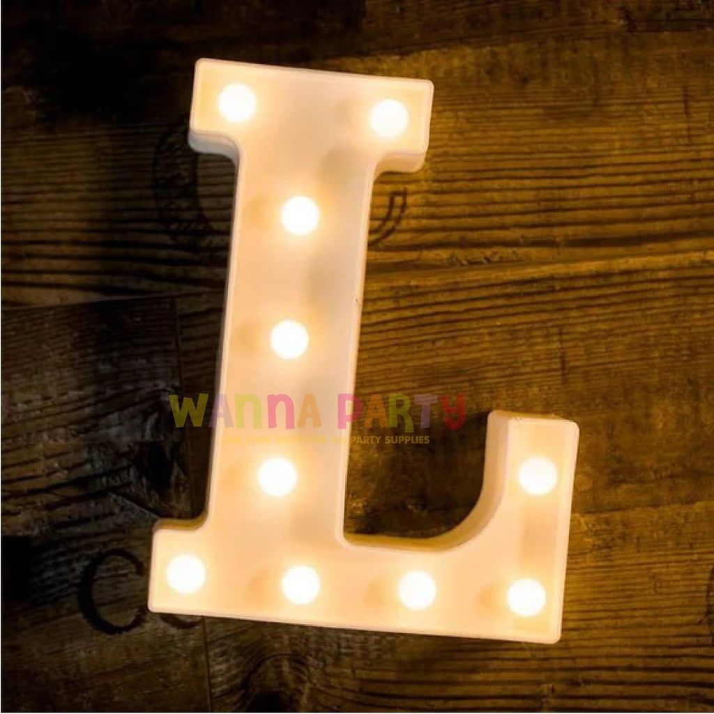 LED Marquee Alphabet Letter L - 1 PC - Party and Festive Needs | Buy online on ZillyBuy