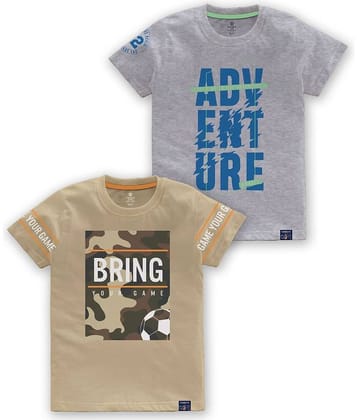 CODEZ Pack of 1 Boys Cotton Blend T-Shirt ( Multi Color )