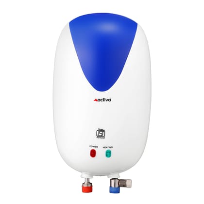 ACTIVA Instant Water Geyser, 3000 Watt, 3 Ltr Tank, ABS Body, ISI Marked Cooper Element, Auto Cutt off, Anti Rust Coating to save Corrosion by Water, 5 years Warranty (White) ACTIVA Instant Water Geyser, 3000 Watt, 3 Ltr Tank, ABS Body, ISI Marked Cooper