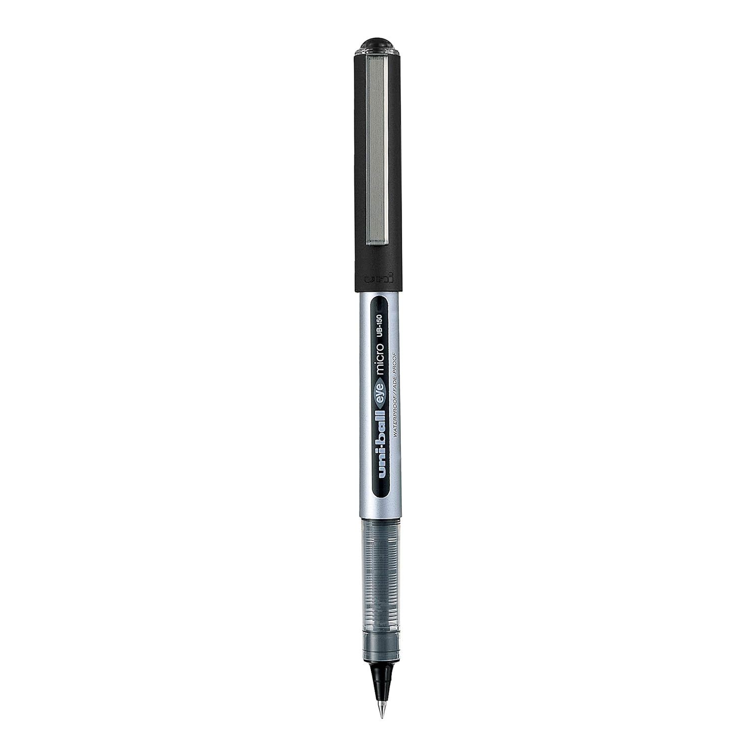 UNI-BALL Black Eye UB150 0.5mm Roller Ball Pen Pack of 1