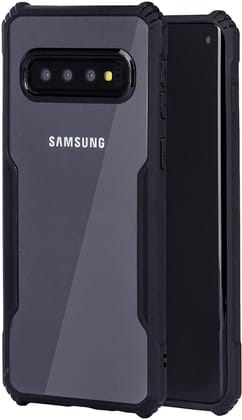 PLUGTECH Slim Shockproof Case | Matte Black Soft | Drop Protection | Precise Cutouts | Premium Mobile Cover for Samsung Galaxy S10