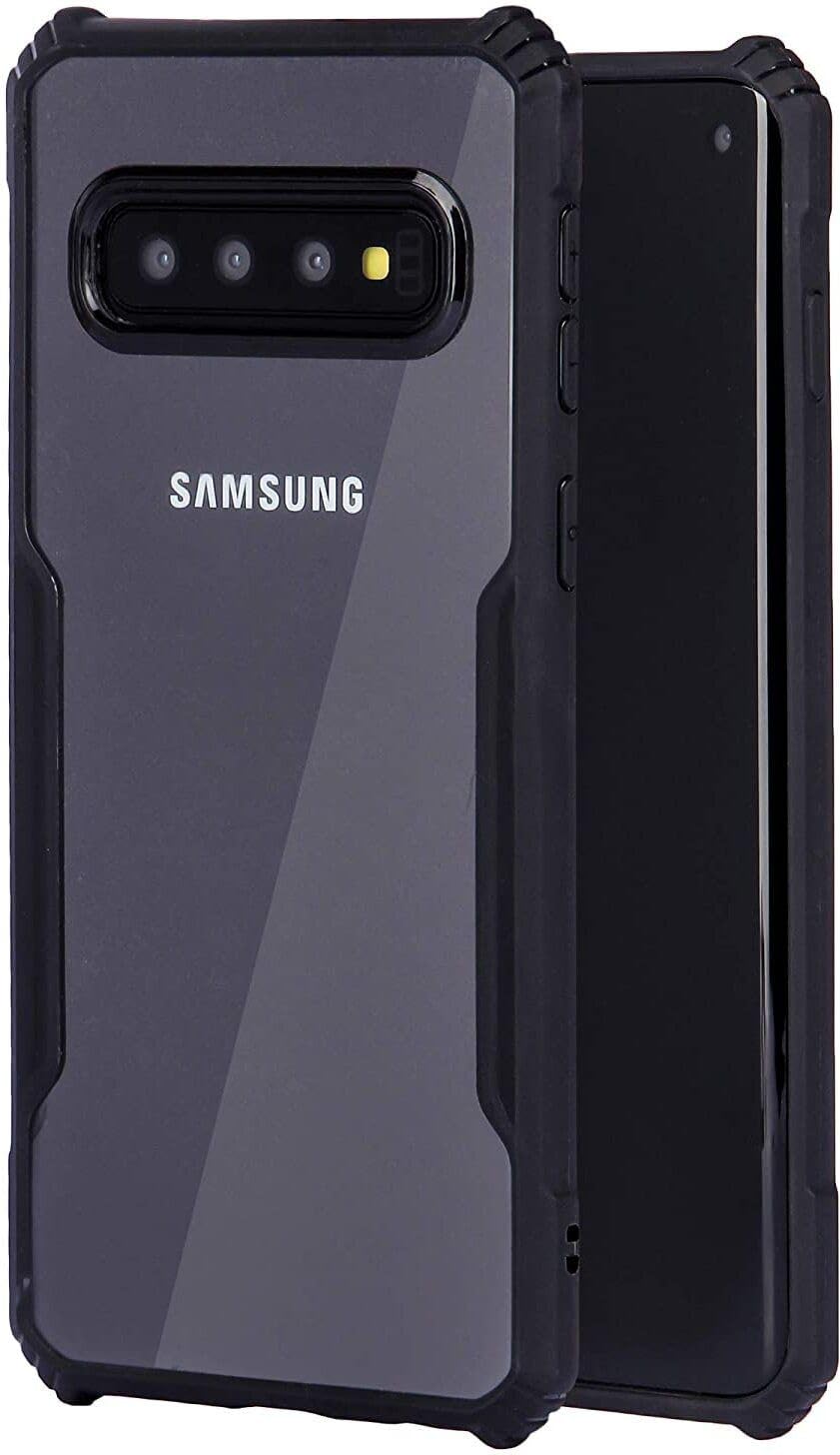 PLUGTECH Slim Shockproof Case | Matte Black Soft | Drop Protection | Precise Cutouts | Premium Mobile Cover for Samsung Galaxy S10