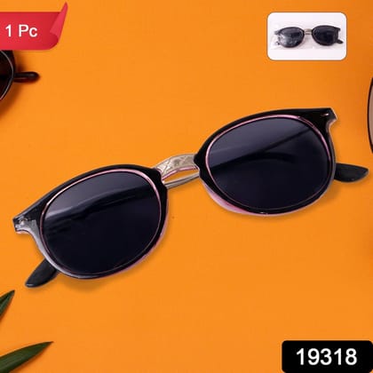 Pink UV Protected Round Sunglasses, classic Sunglasses for Men & Women, Lightweight