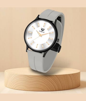 Lorenz Light Grey Silicon Analog Men's Watch
