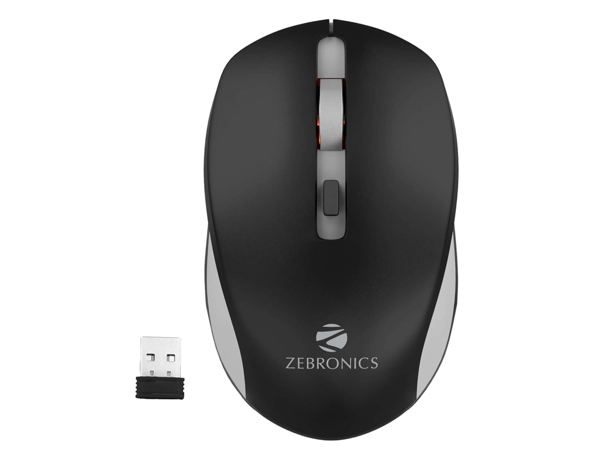 Zebronics Zeb-Jaguar Wireless Mouse  - Black+Grey