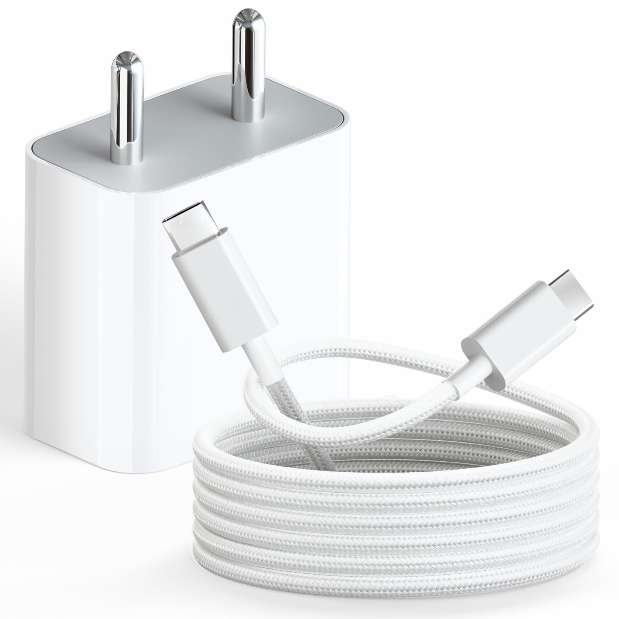 AILKIN 20W Charger (MFi-Certified) Fast Type C to C Nylon Braided Cable Charger Compatible for iPhone 16/16e/16 Plus/16 Pro & Pro Max,iPhone 15/15Plus/15 Pro & Pro Max/iPad Pro/Air 5th/Mini/iPad 10th