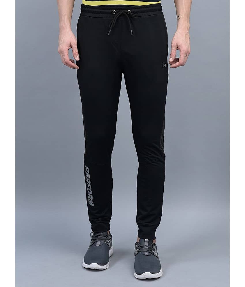 Force NXT - Black Cotton Blend Men's Joggers ( Pack of 1 )