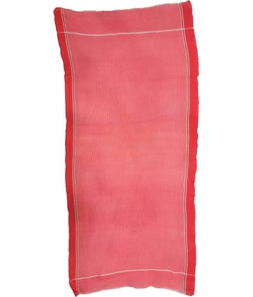 Kaku Fancy Dresses Red & White Stripe Gamcha Traditional Cotton| Lightweight, Breathable Indian Ethnic Wear Accessory - White, Free, unisex