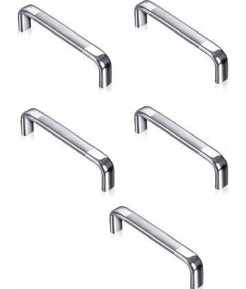 ONMAX Stainless Steel Capsule D Type Drawer, Almirah Wardrobe and Cabinet Handles 4 Inchs Pack of 5 Pcs (SSCB0104)