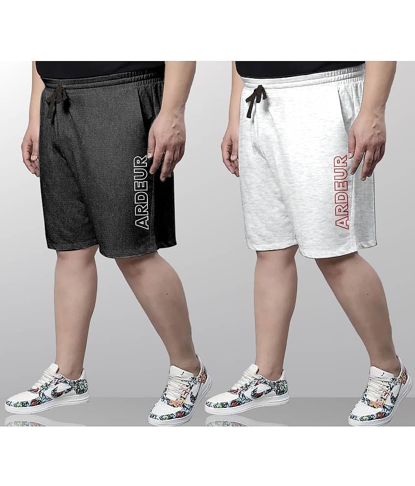 Ardeur Multi Cotton Blend Men's Shorts ( Pack of 2 )