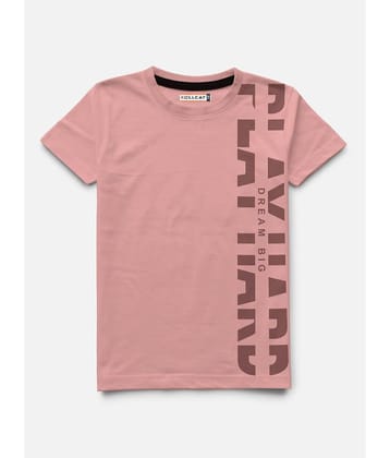 HELLCAT Pack of 1 Boys Cotton Blend Polo T-Shirt ( Pink )