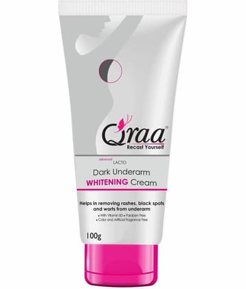 Qraa Advanced Lacto Dark Underarm Whitening Cream 100g Cream
