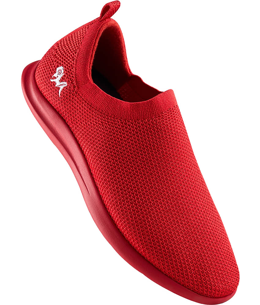 Neemans Relive Knit Slip Ons Red Men's Slip-on Shoes