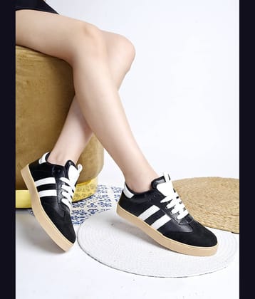 Shoetopia Black Women's Sneakers