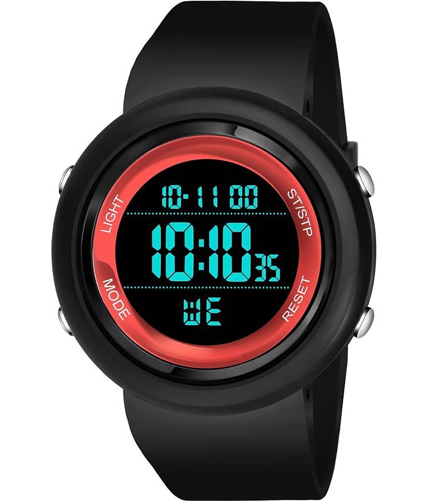 Hala -  Black Silicon Digital Men's Watch