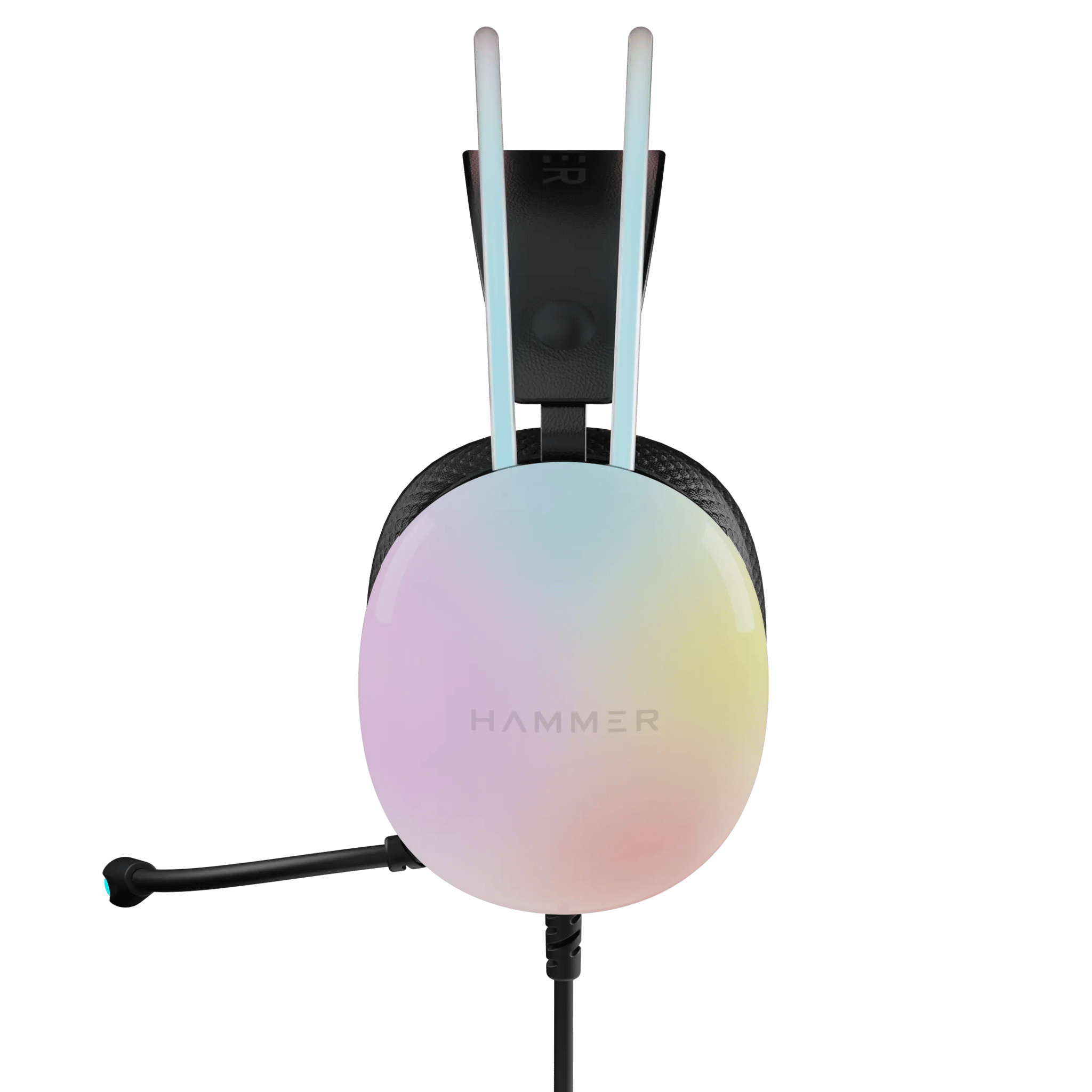Hammer Blaze Gaming Headphone with 50mm Sound Drivers & RGB Lights Hammer Blaze Gaming Headphone with 50mm Sound Drivers & RGB Lights - Cyan