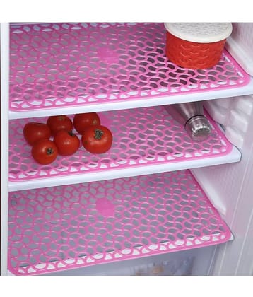 Revexo Set of 3 PVC Pink Fridge Mats