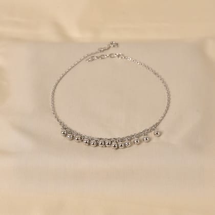 Silver Layer Anklet (Not in Pair)